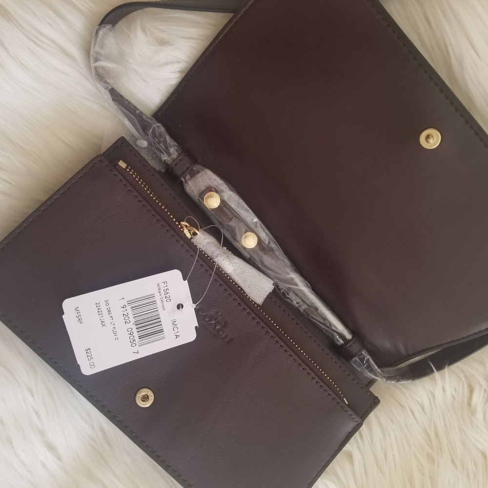 NWT*Coach Signature Foldover Crossbody*Host Pick🎉 - Picture 2 of 7